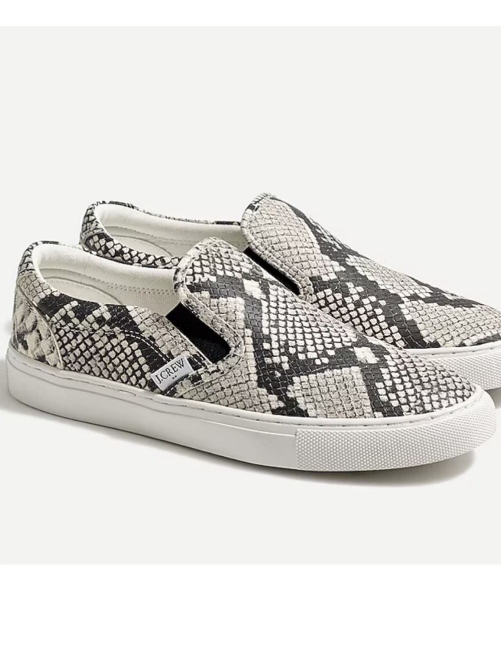 J. Crew Women’s Road Trip Snake Print Slip On Sneakers Size 7